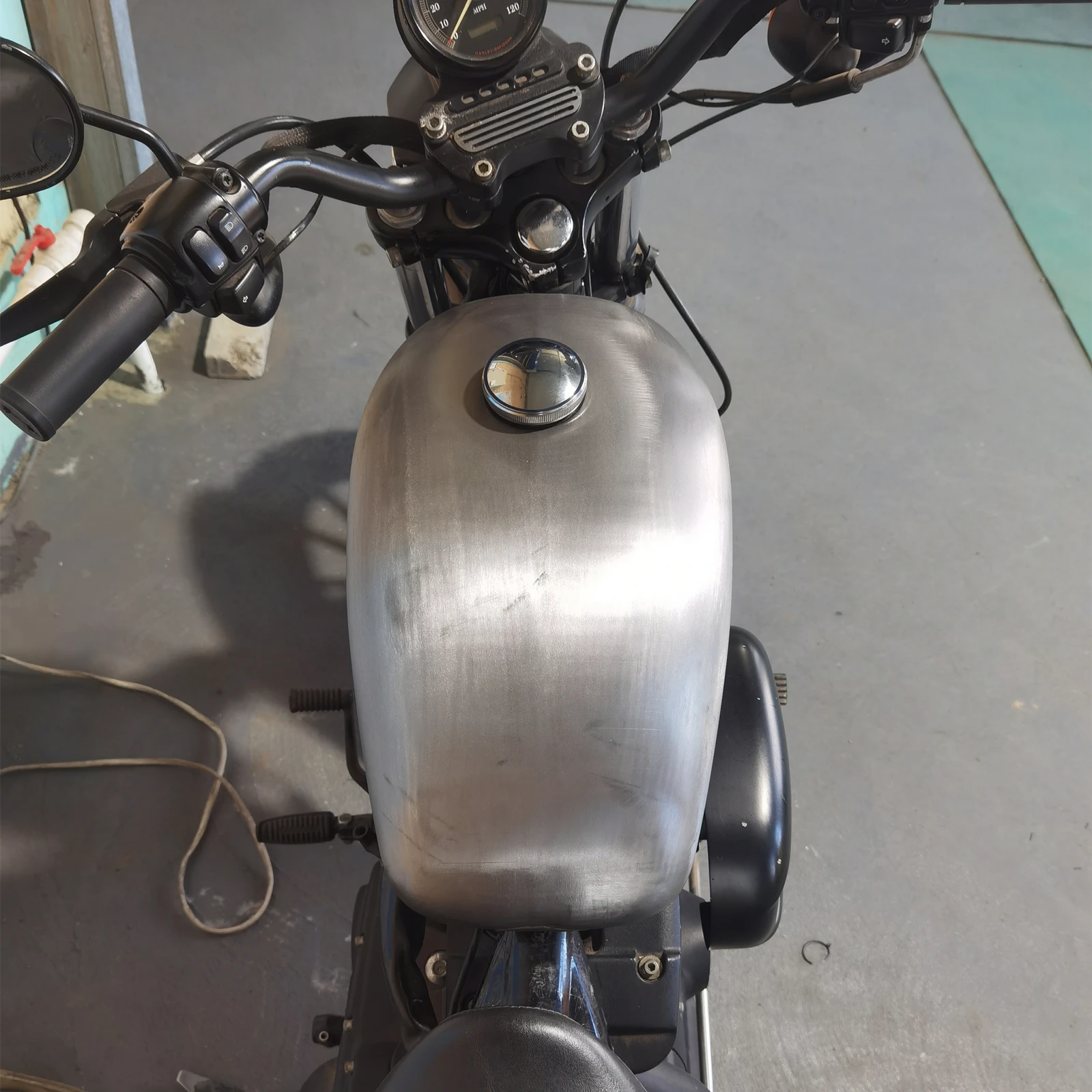 Для Harley Sportster XL1200 883 1995-2003 10 л мотоциклетный бензиновый топливный бак