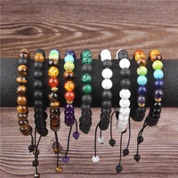 lanli 8mm natural jewelry seven chakra weaving hand string charm yoga female accessories and amulets