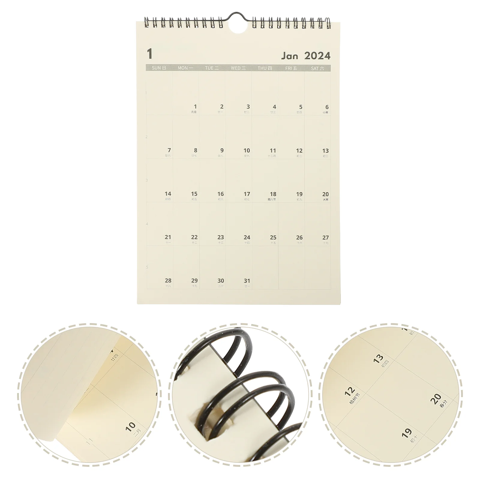 

Маленький Прочный Настенный календарь для дома 2023-2024, назначение, ежедневное использование, праздничная подвесная комната, год, месяц