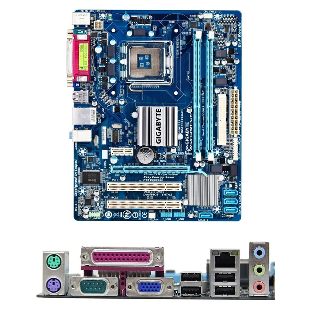 

For GIGABYTE G41MT-S2PT Desktop Motherboard Socket LGA 775 For Core 2 DDR3 8G Micro ATX VGA Multi-Graphics Original Mainboard