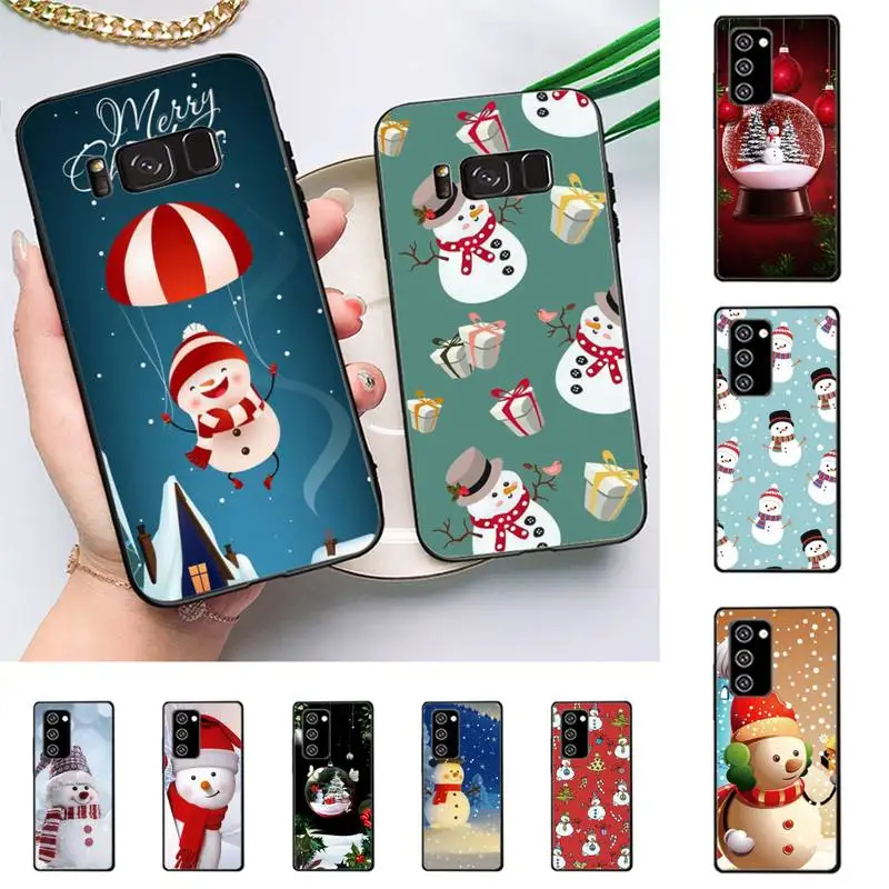 

Christmas Snowman Phone Case for Redmi 8 9 9A for Samsung J5 J6 Note9 for Huawei NOVA3E Mate20lite cover