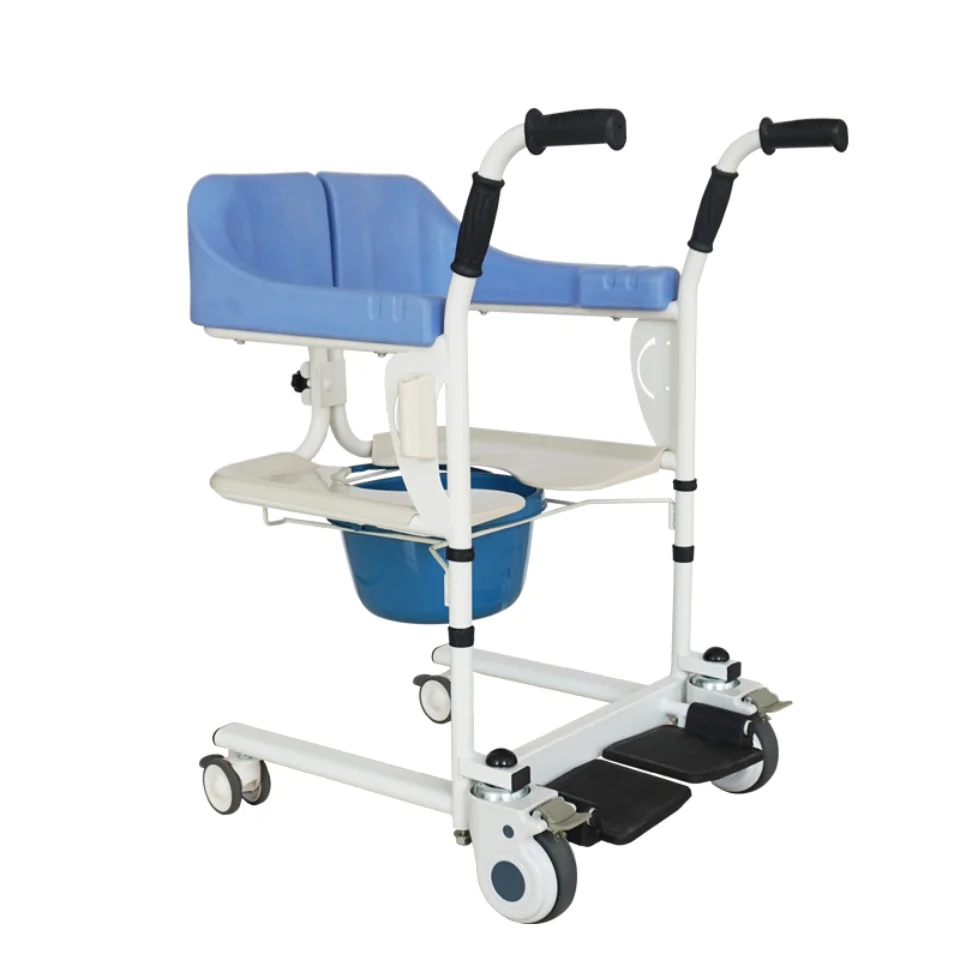 

Wheelchair with Toilet Transfer Commode Hospital Nursing Elderly and Disabled Adjustable Bath Chair