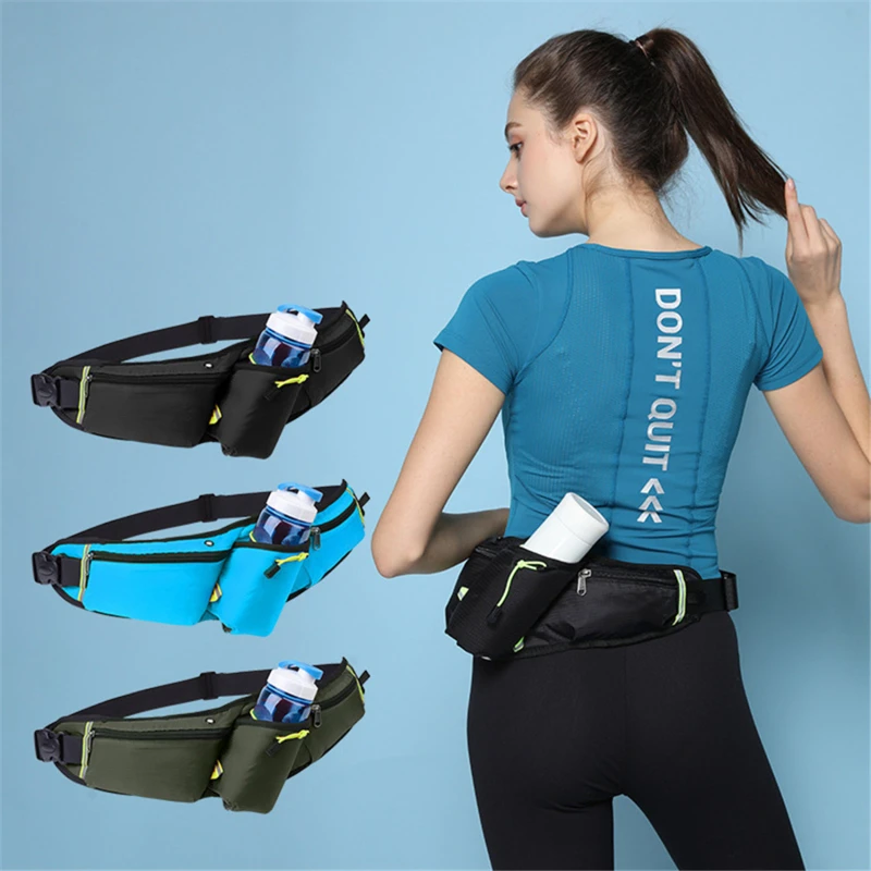

Waist Bag Running Bag Waterproof Sports Belt Gym Bag Portable Lightweight Hydration Belt Water Bottle Hip Waist Pack