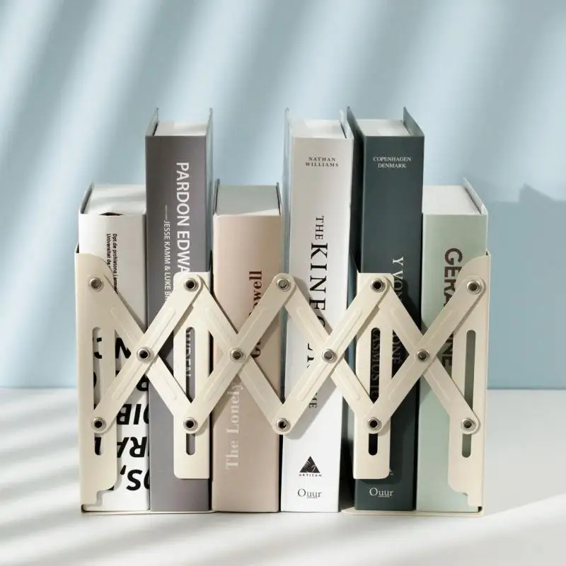 

Простая металлическая телескопическая книжная полка для студентов, настольная книжная полка, подставка для книг, перегородка для книг, простая Складная книжная полка, легко