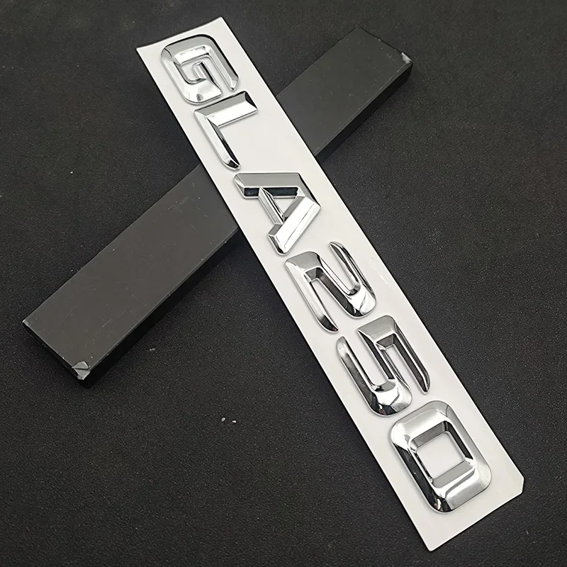 

3D ABS GLA 250 логотип GLA250 эмблема значок для багажника автомобиля буквы наклейки для Mercedes GLA250 X156 H247 2014 2015 2021 2018 аксессуары