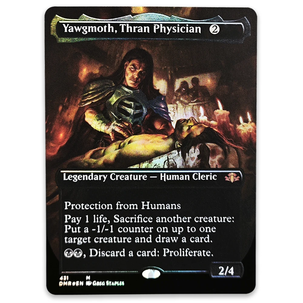 Фото Коллекционные карты TCG: Редкие магические фольгированные карты Silver Legion/Anti-Venom, Horrifying Healer/Yawgmoth, Thran Physician. Игрушки и подарки для мальчиков. №3