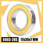 6903-2RS нержавеющий подшипник 17*30*7 мм (1 шт.) ABEC-3 6903 RS втулка для велосипеда передние задние втулки колеса 17 30 7 керамические шарики подшипники