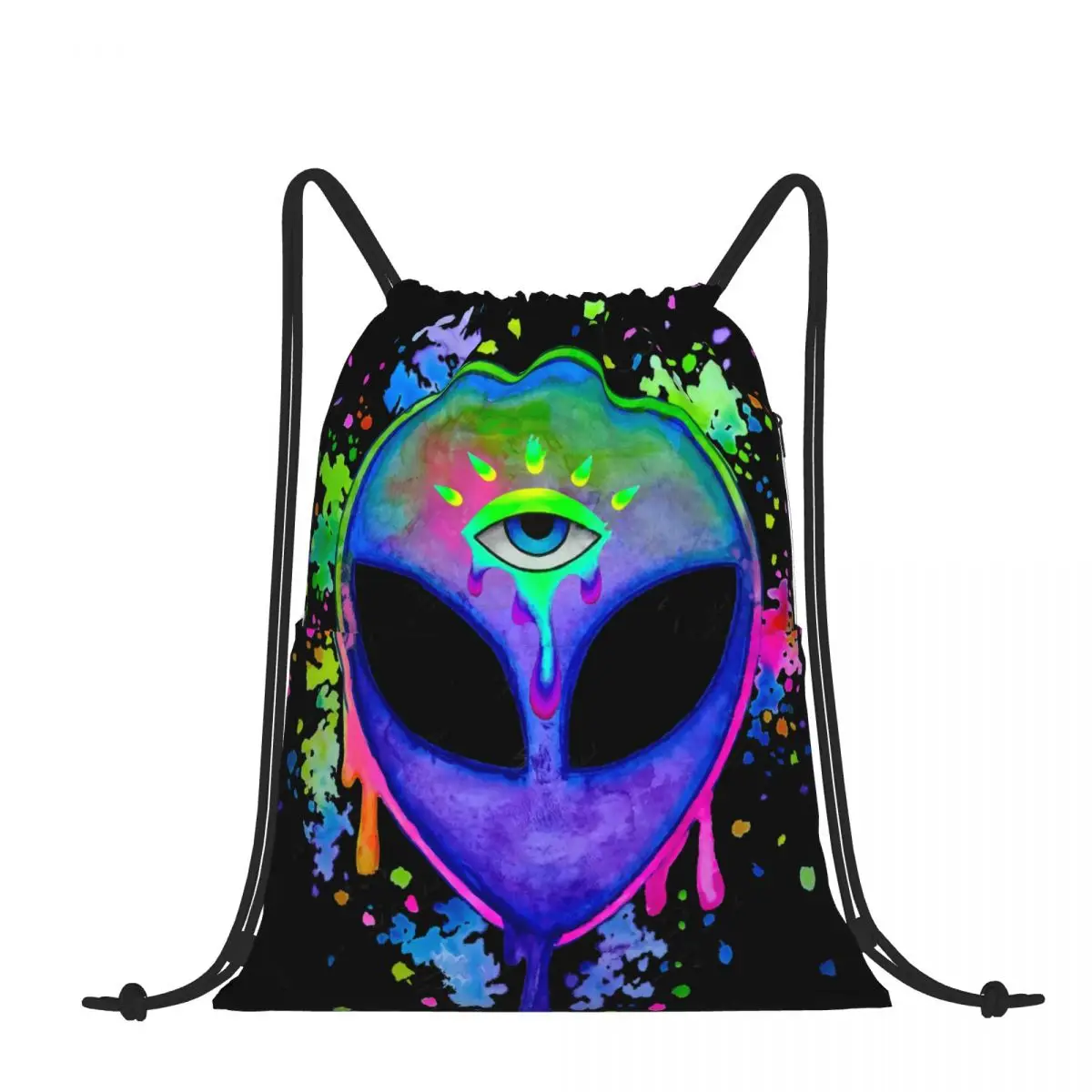 

Third Eye Aliens and Butterfly Bundle Bags Kawaii Foldable Cosplay Bag High Capacity Housekeeping Backpack For Gift