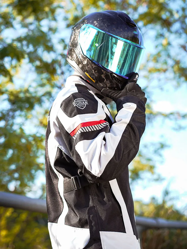 Мотоциклетная куртка сетчатая дышащая моторная для мужчин встроенная защита CE