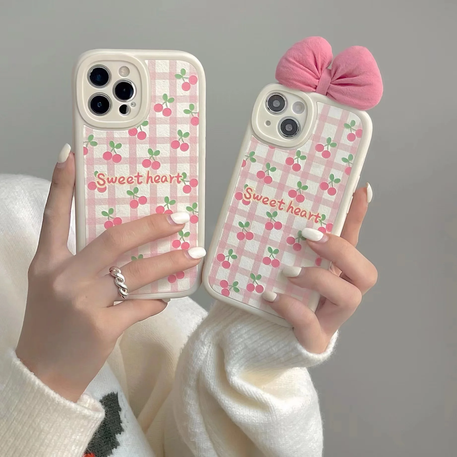 Освежающий розовый чехол-бабочка с вишней для iPhone 13 Pro Max задняя крышка телефона 12