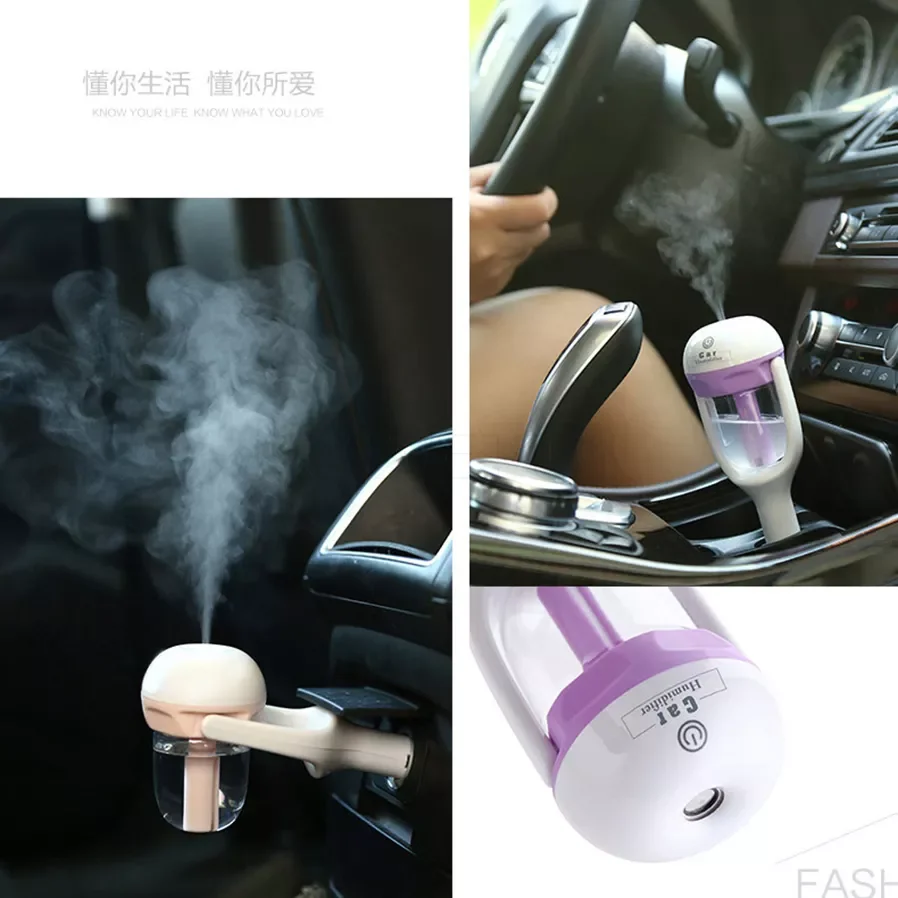 

Car Air Humidifier Mini Steam Air Purifier Aroma Diffuser Essential Oil Aromatherapy Diffuser Mist Maker Sprayer For Car