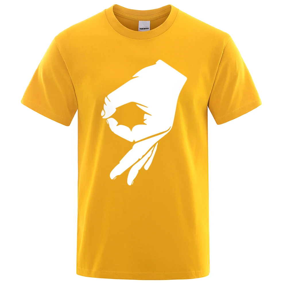 

Okay Hand Sign T-Shirt Finger OK Men Fashion Tshirt Hipster Short Sleeve Mens T Shirt Summer Brand Tops Brand Package Mail Shirt