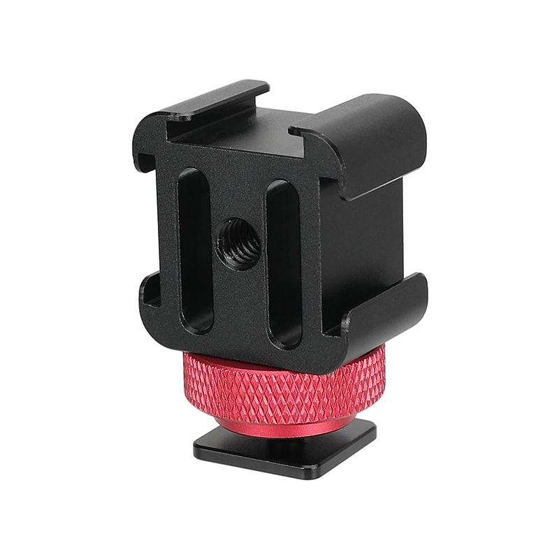 

Тройной кронштейн для холодного башмака CAMVATE, 3 крепления для башмака с резьбовыми отверстиями 1/4 дюйма светодиодный светодиодных видеоламп...