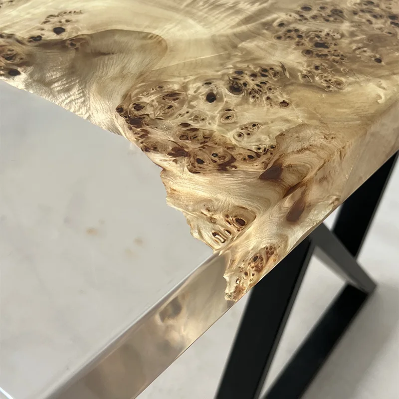 Поставки производителя стол из цельного дерева орех дождь тополь эпоксидная