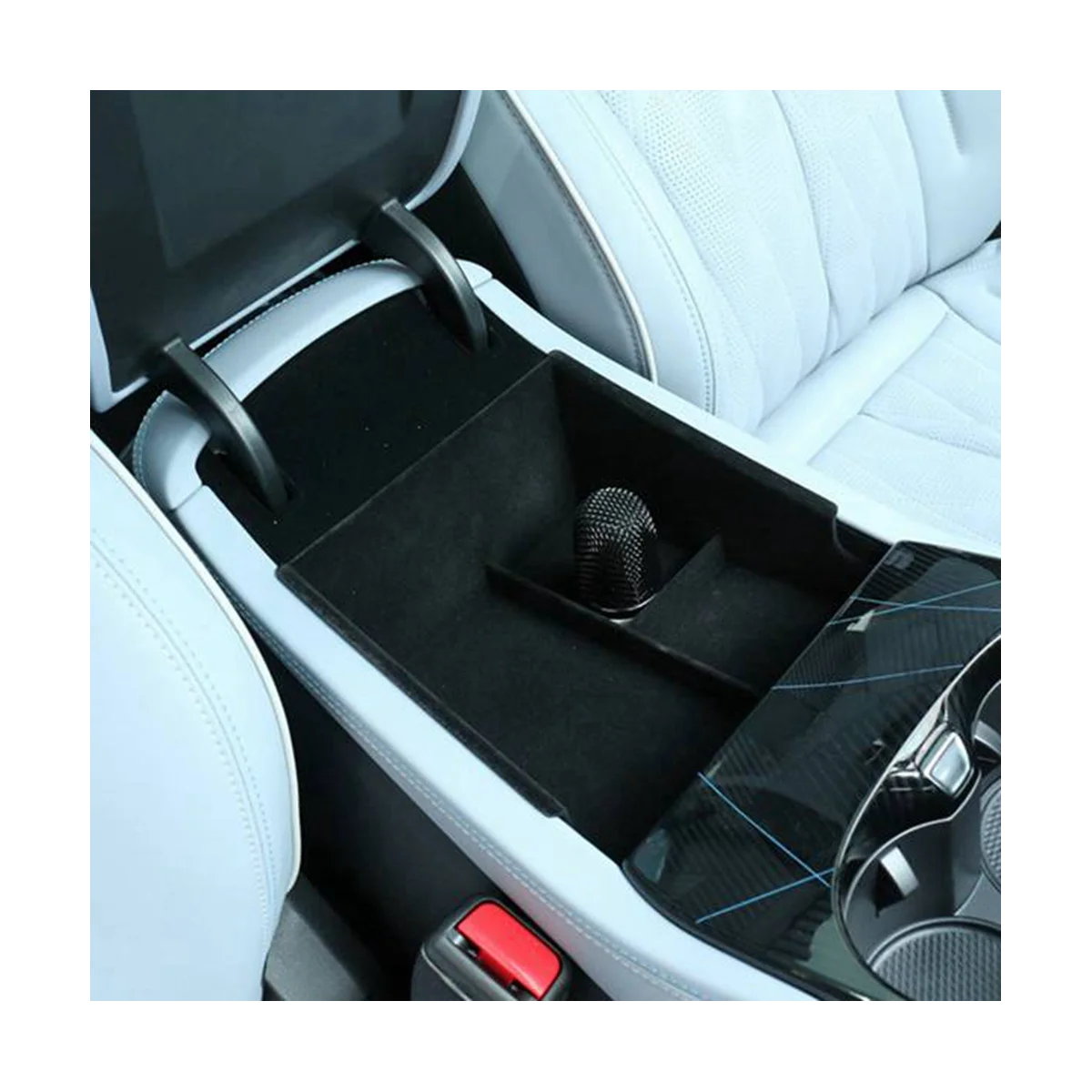 

Car Central Armrest Storage Box for Byd Seal 2022 Center Console Organizer Holder Containers(Grey)