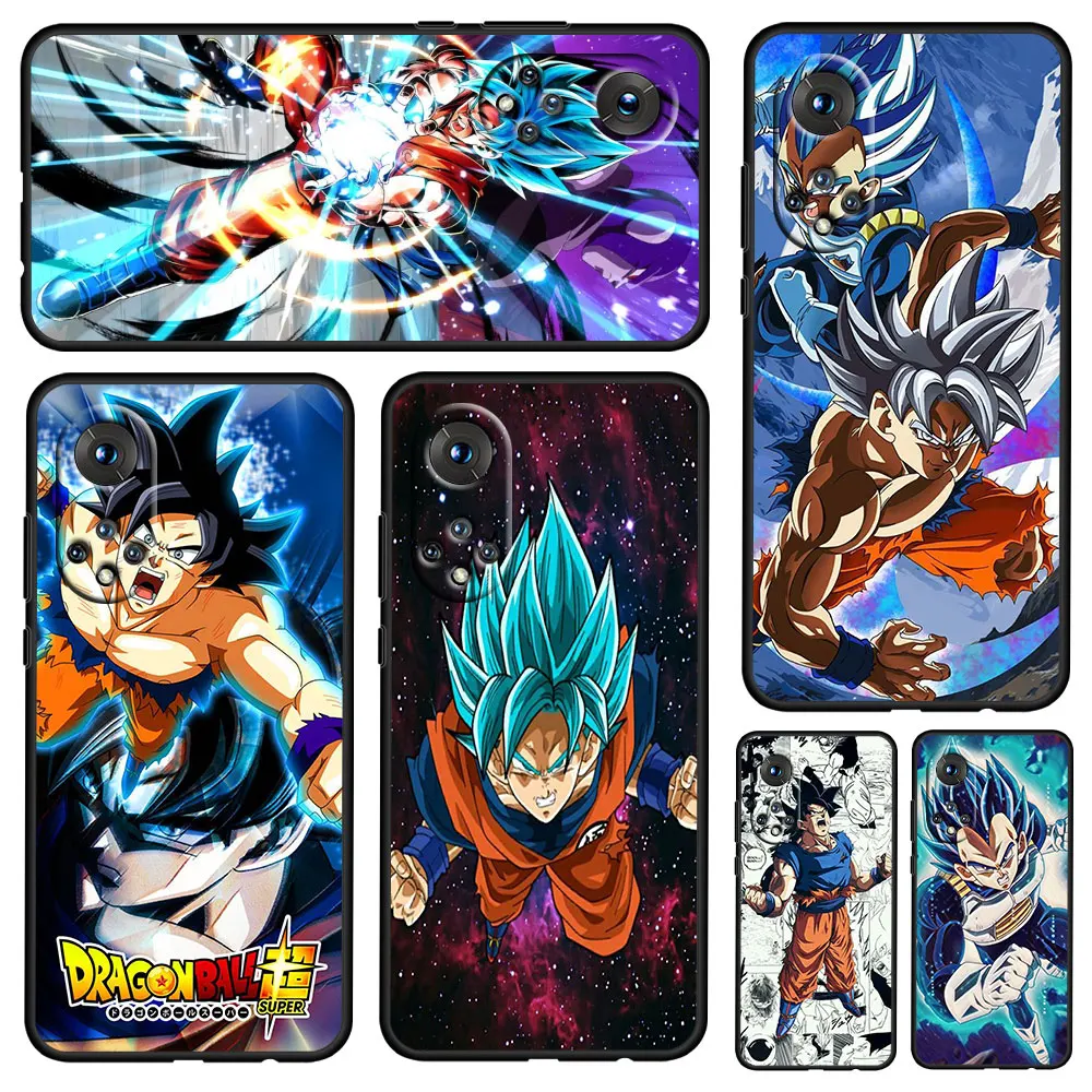 

Anime Dragon Ball Z Goku For Honor 60 50 20 SE Pro X30 10X 10i 10 9X 9A 8X 8A Lite Silicone Soft TPU Black Phone Case Capa Cover