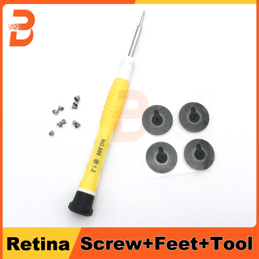 Новый нижний корпус резиновые ножки с винтами и отверткой для Macbook Pro Retina 15 дюймов