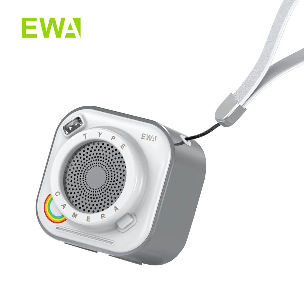 

EWA Small Bluetooth Speaker with Loud Stereo Sound Portable Wireless Speaker with Flashlight 12 Hour Playtime Support TF Card