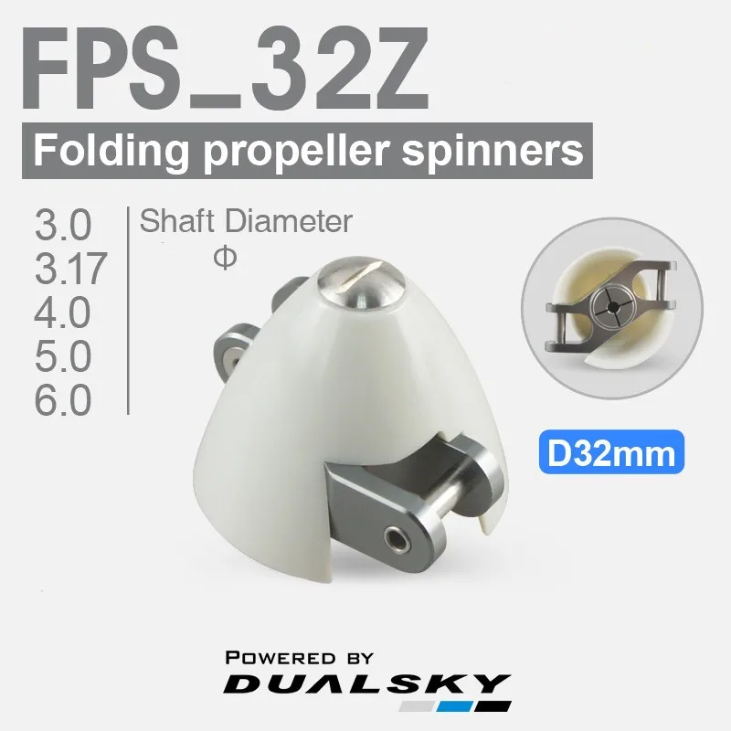 DUALSKY 32mm Folding Propeller Spinners for F5K F5J P5B RC Airplane Glider
