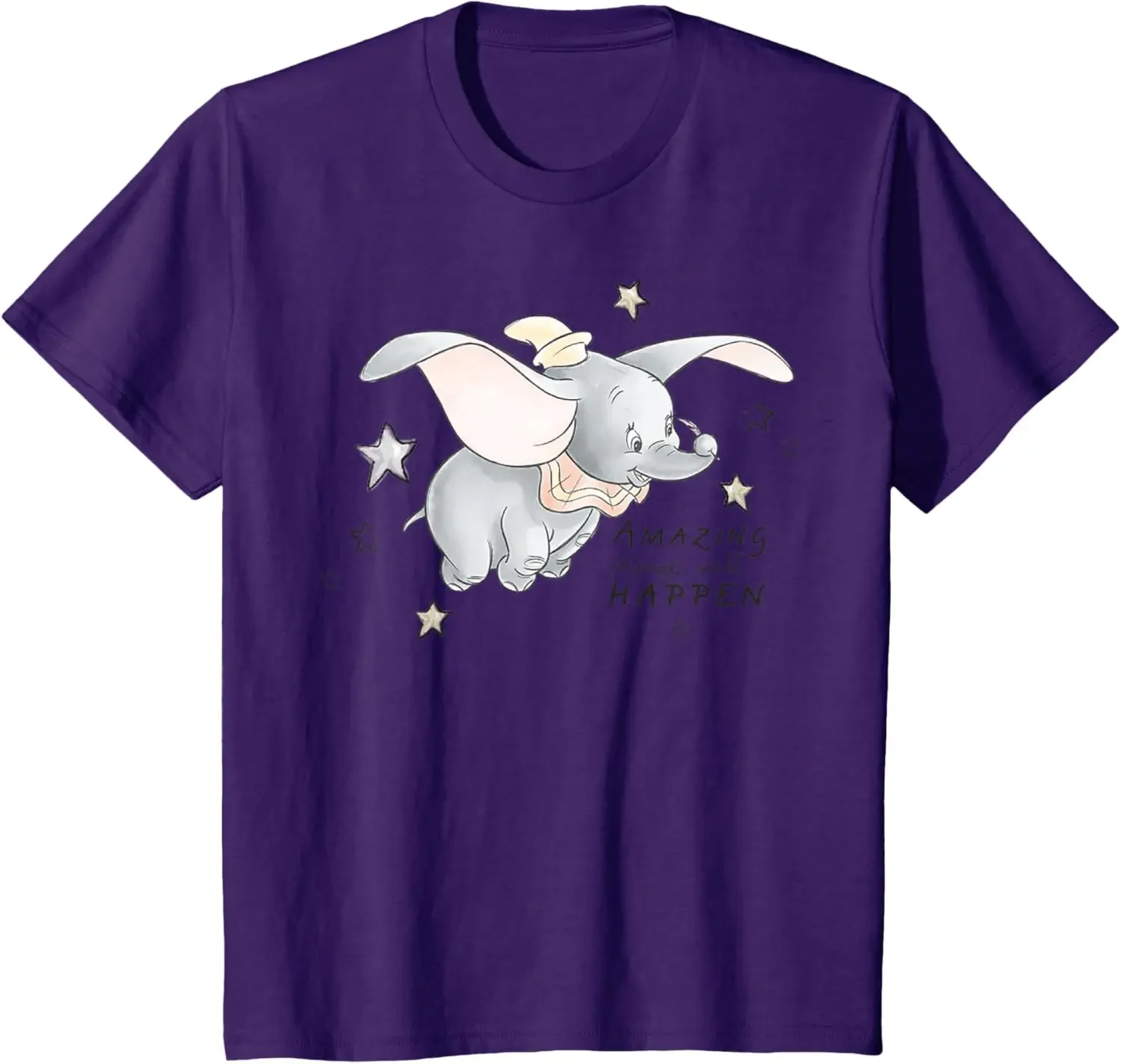 Фото Горячая модная повседневная футболка Disney-Dumbo Amazing Things S-6XL, летняя №2