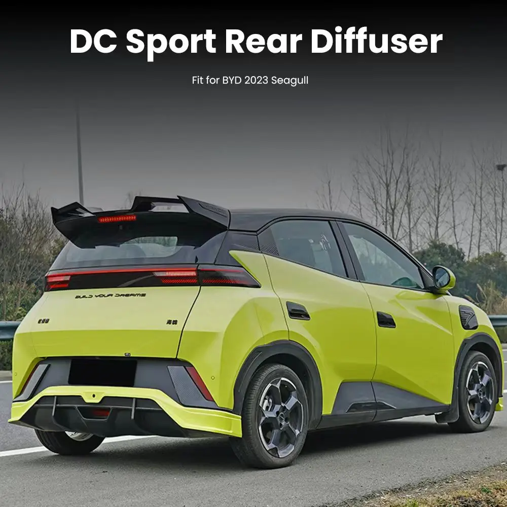 Фото Комплекты обвесов DC Sport для BYD EV Seagull Dolphin Mini 2023-2025: передний бампер, спойлер, задний диффузор, аксессуары для обновления автомобиля №4