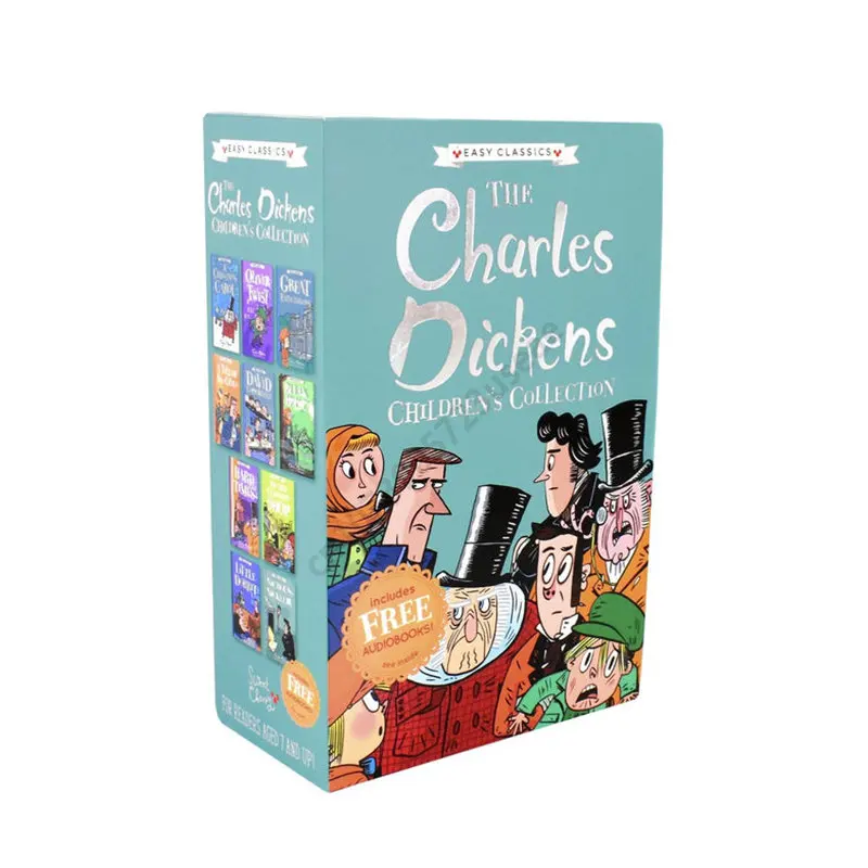 10 Books The Charles Dickens 7-10 Years Old Children's Original English Comic Book Books for Kids