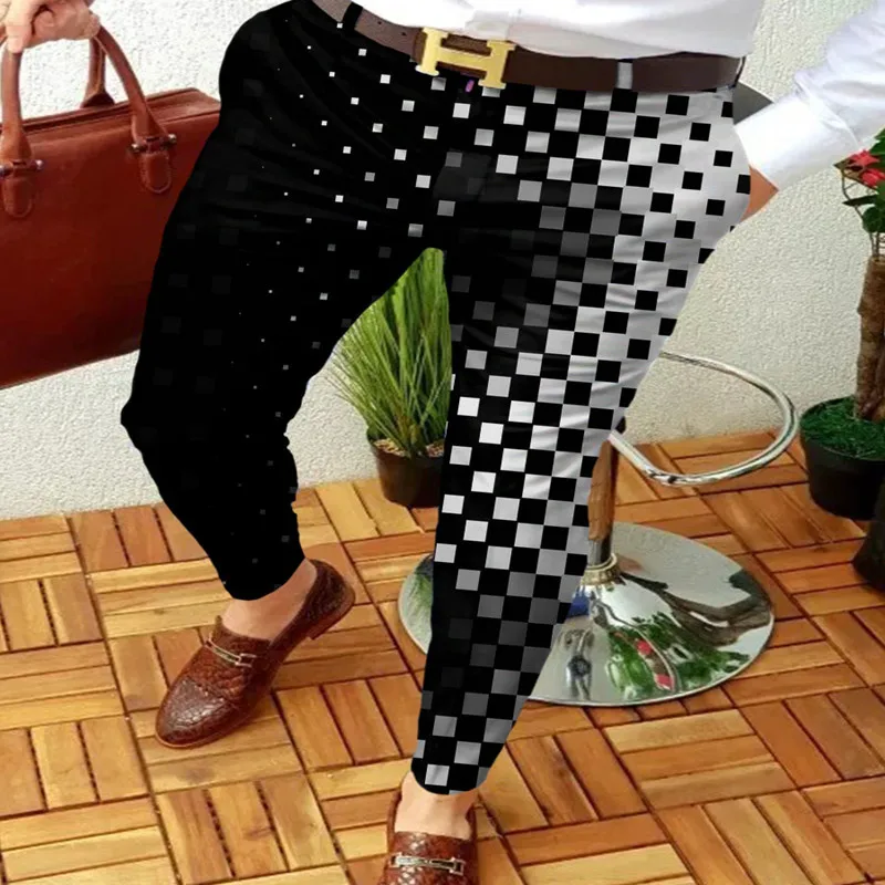2022 New Men Business Casual Pants Full 
