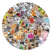 100 300pcs new non repeating cute natural small animal graffiti stickers notebook skateboard luggage waterproof stickers
