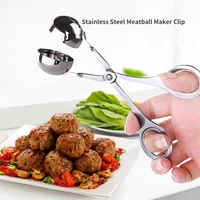 stainless steel meatball maker make meatballs kitchen artifact tools gadgets tool rice ball clip mold cooking accessories forks