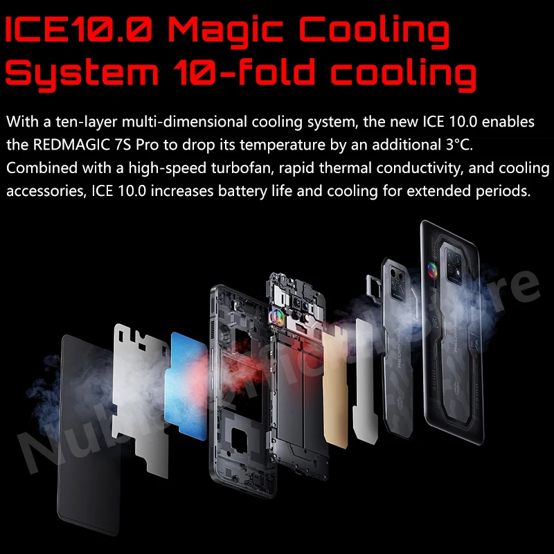 Kup DHL Bezpłatna Wersja Globalna Nubia REDMAGIC 7S Pro Telefony Komórkowe 6.8 ''AMOLED Snapdragon 8 + Gen 1 OctaCore 65W Gan FastCharge