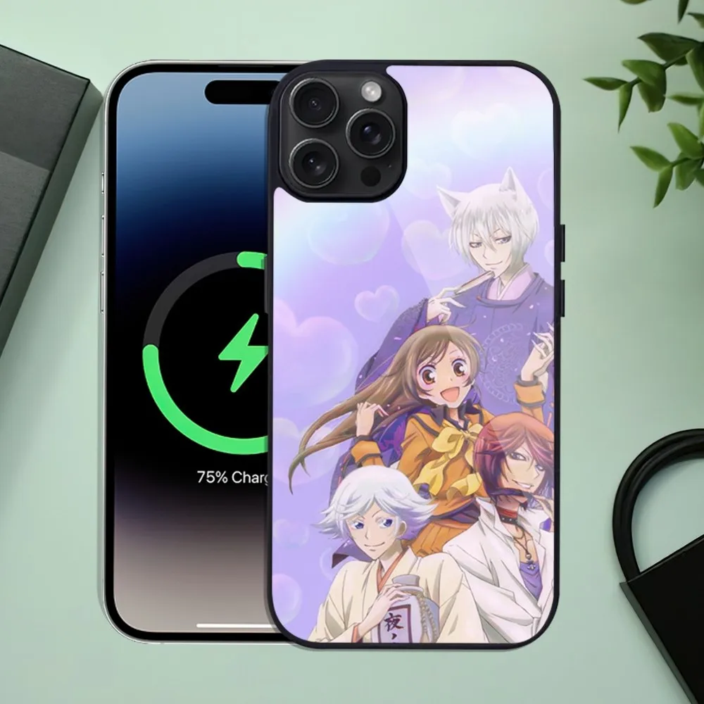 Чехол для телефона с рисунком билибили из аниме Kamisama Kiss iPhone 11 Mini 12 13 Max 14 Plus 15 Pro