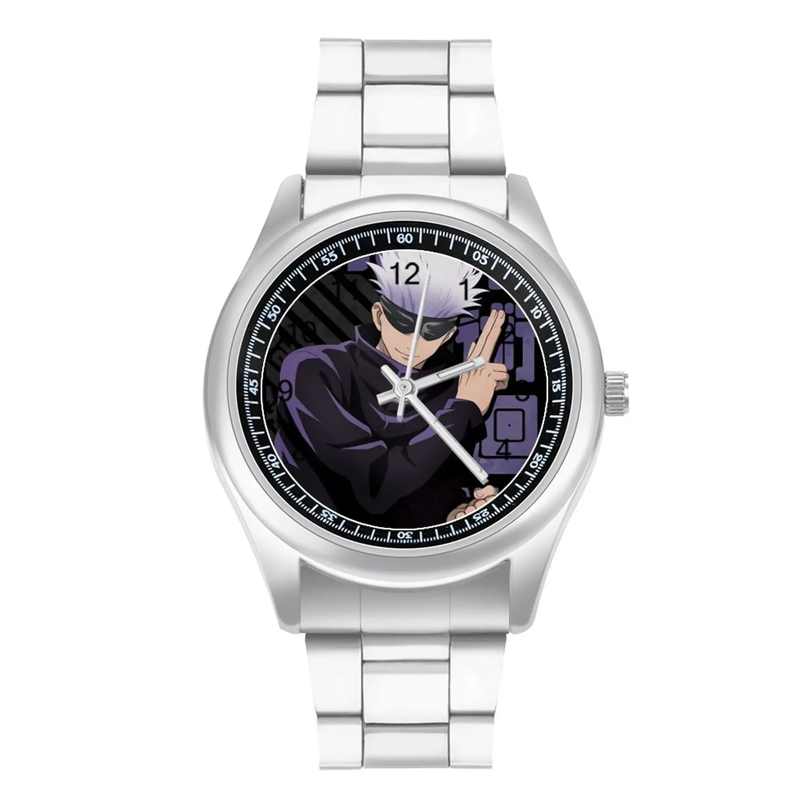 

Jujutsu Kaisen Satoru Gojou Quartz Watch Fictional Character Upwrist Funny Wrist Watch Steel Boy Sports Design Wristwatch