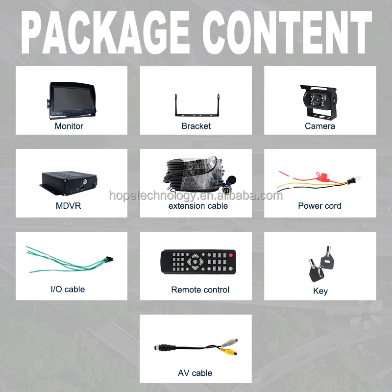 MDVR 4-канальный Full AHD водонепроницаемый жесткий диск 1080P GPS 4G мобильный