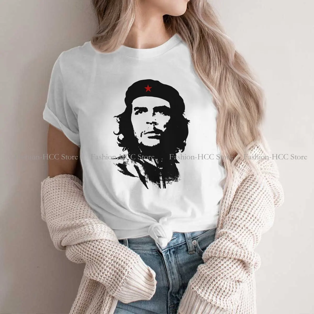 

Avatar Casual Polyester TShirt Che Guevara Printing Streetwear Casual T Shirt Female Short Sleeve