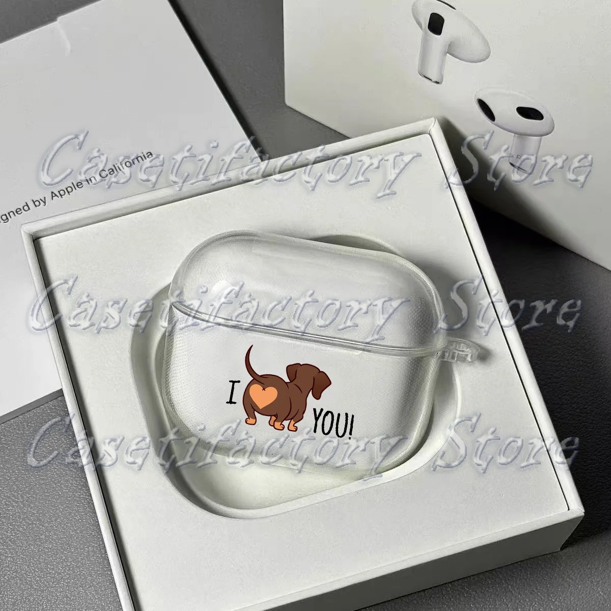 Фото Чехол для Airpods Pro3 2 Airpod Cover Cute Dachshund Airpods 2 4 3rd Pro 3 2025 Забавный мягкий чехол для домашних животных Air Pod в подарок №4