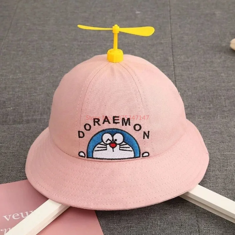 Панама Doraemon с милым мультяшным аниме детская пляжная шапка Круглая Шапка из