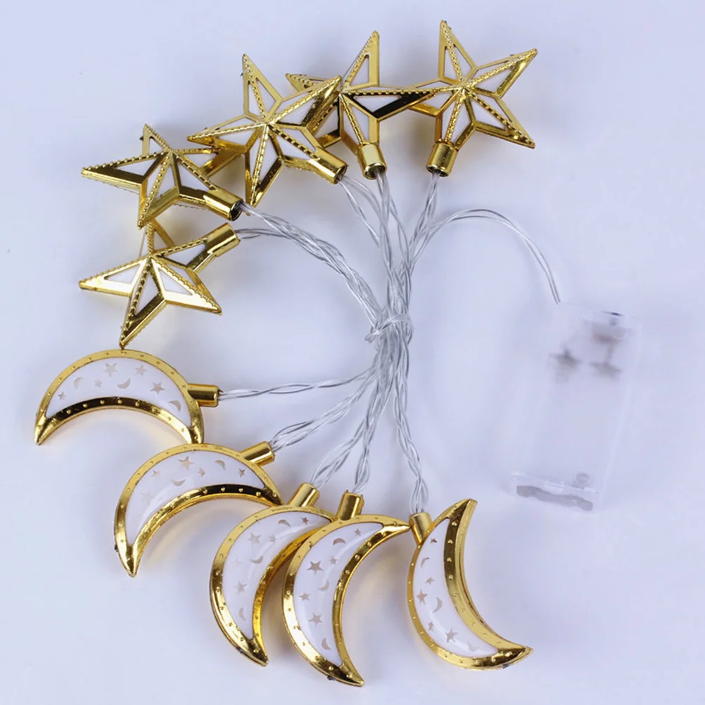 

1 pc String Lights Star and Moon Ramadan for Party Garden Bedroom