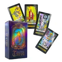 shining shinning holographic tarot cards tarot in spanish divination deck for beginners with guide book board games astrology