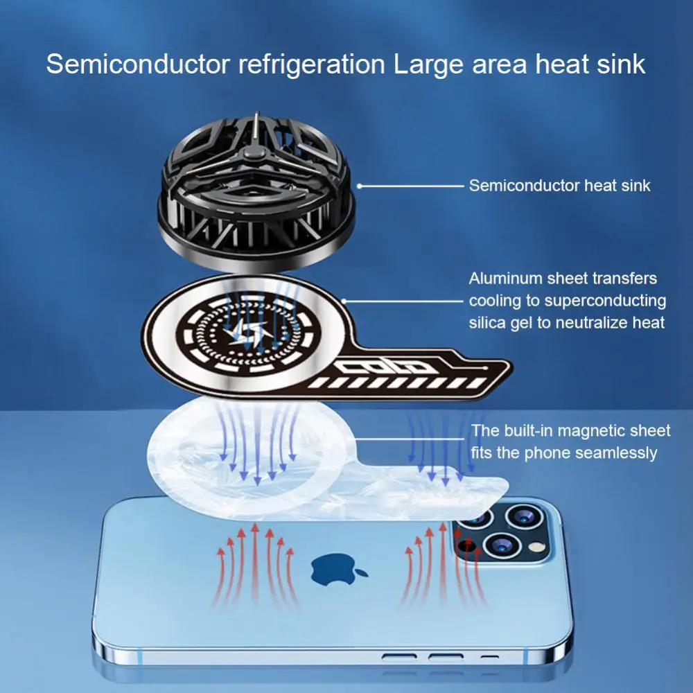 

Mobile Phone Cooler Mobile Phone Soaking Plate Ultra-thin Radiator Soaking Plate For Iphone/xiaomi Portable Phone Radiator