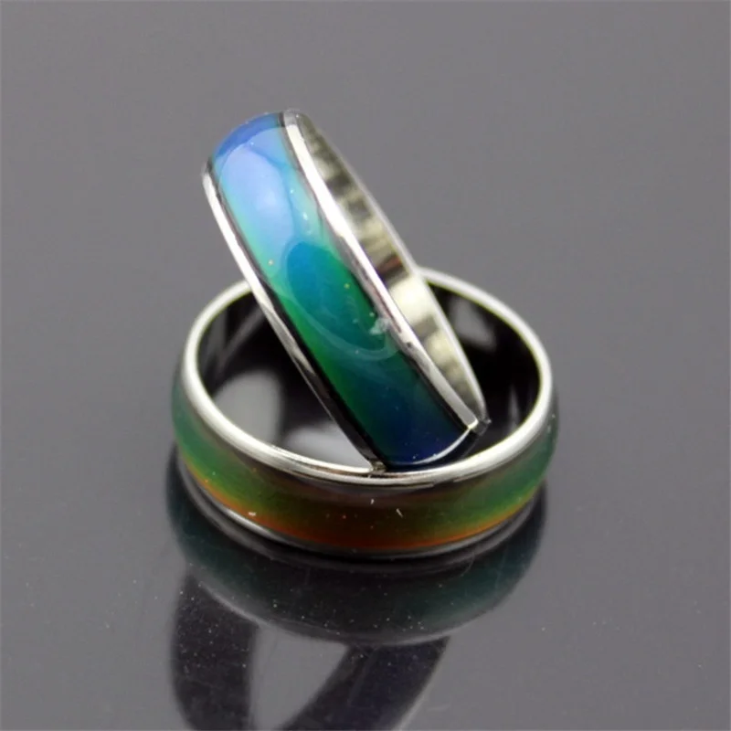 

Changing Color Rings Stainless Ring Mood Emotion Feeling Temperature Rings For Women Men Couples Rings Tone Fine Jewelry