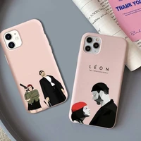 yndfcnb leon the professional phone case for iphone 11 12 13 mini pro xs max 8 7 6 6s plus x xr solid candy color case