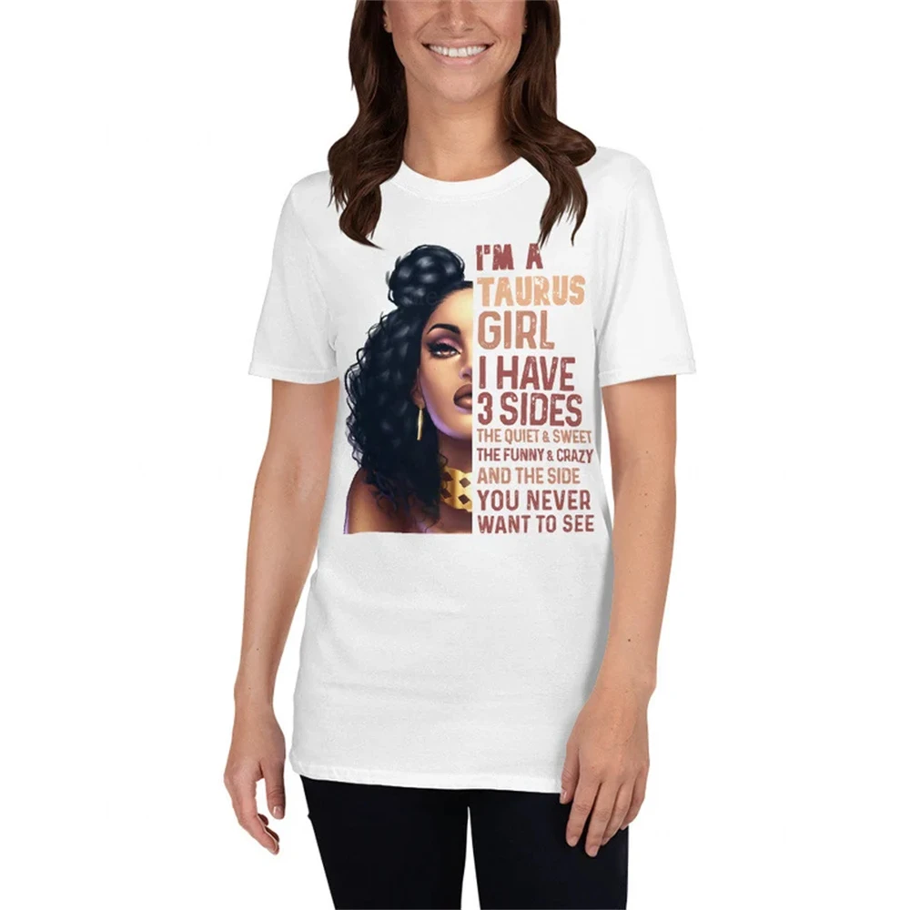 У меня трехсторонняя астрономическая женская футболка Taurus Girl апрельский день