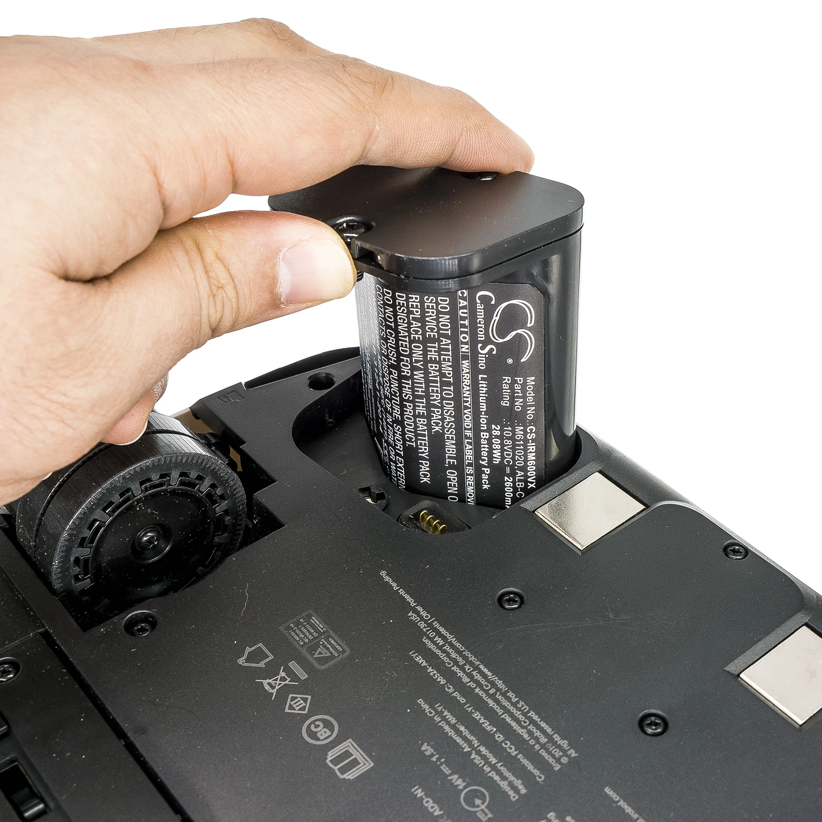 Фото Сменная батарея CS для iRobot Braava Jet M6, M611020, M612880, M612680, M614480, M6 Ultimate Robot, PN: ALB-C, 2600 мАч / 28,08 Вт·ч №1