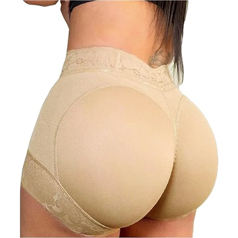 Dimmkof Butt Lifting Shapewear Shorts for Women Tummy Control Lifter Lace Fajas Colombianas Panties