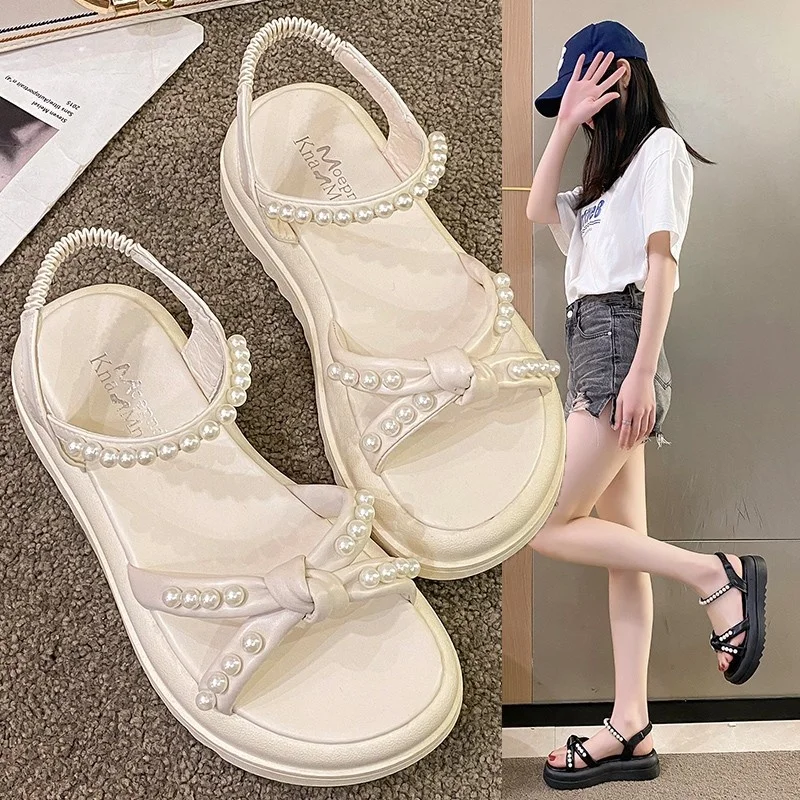 

Сандалии женские на низком каблуке, шлепанцы из искусственной кожи, резина, низкий каблук, без каблука, в римском стиле