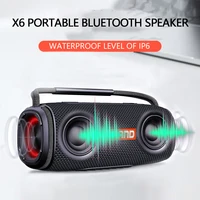 X6 Bluetooth Speaker Large Outdoor Sports Portable Speaker Wireless Support Bluetooth 5.0 /TF Card /TWS Interconnected Playback