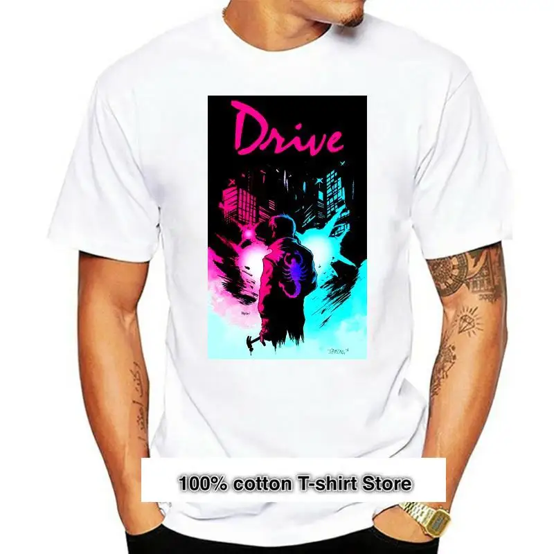 

Постер для вождения фильма-рубашки для мужчин, одежда для улицы японская, рубашки для гимнастики, 100% хлопок, топы для мужчин