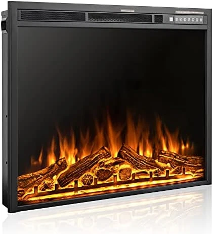

Inch Fireplace Inserts Heater with Remote Control & Timer &3 Colors, Overheating Protection,Touch Screen,750W/1500W