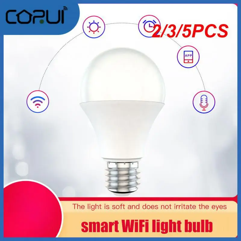 

2/3/5PCS Timing Control Smart Light Bulb Voice Control Wifi Bulb 9w Dimmable Led Light Bulb Work With Alexa Google Home