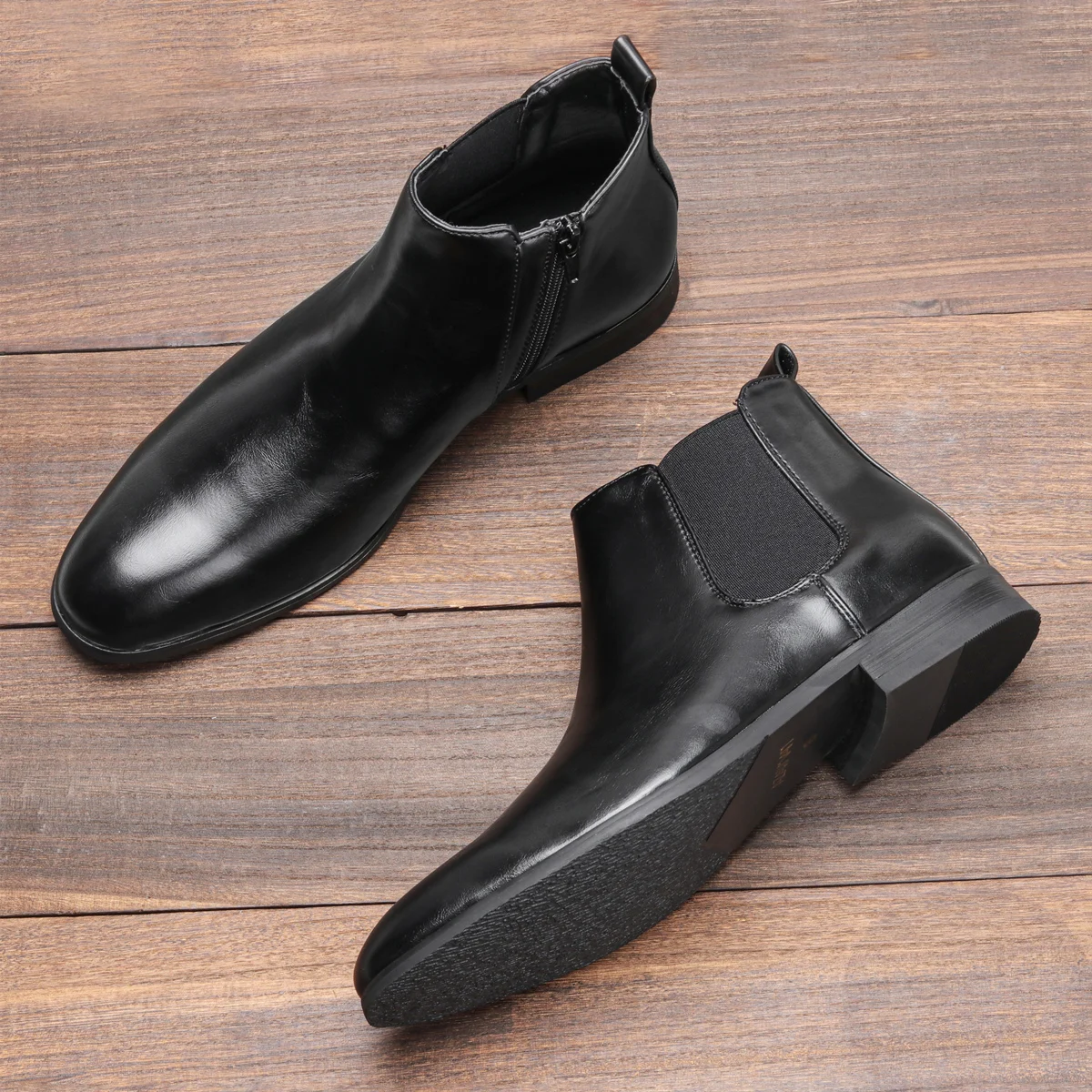 

Кожаные короткие ботинки челси, новинка 2022, зимние женские Универсальные ботинки-мартинсы на плоской подошве, Женский английский стиль